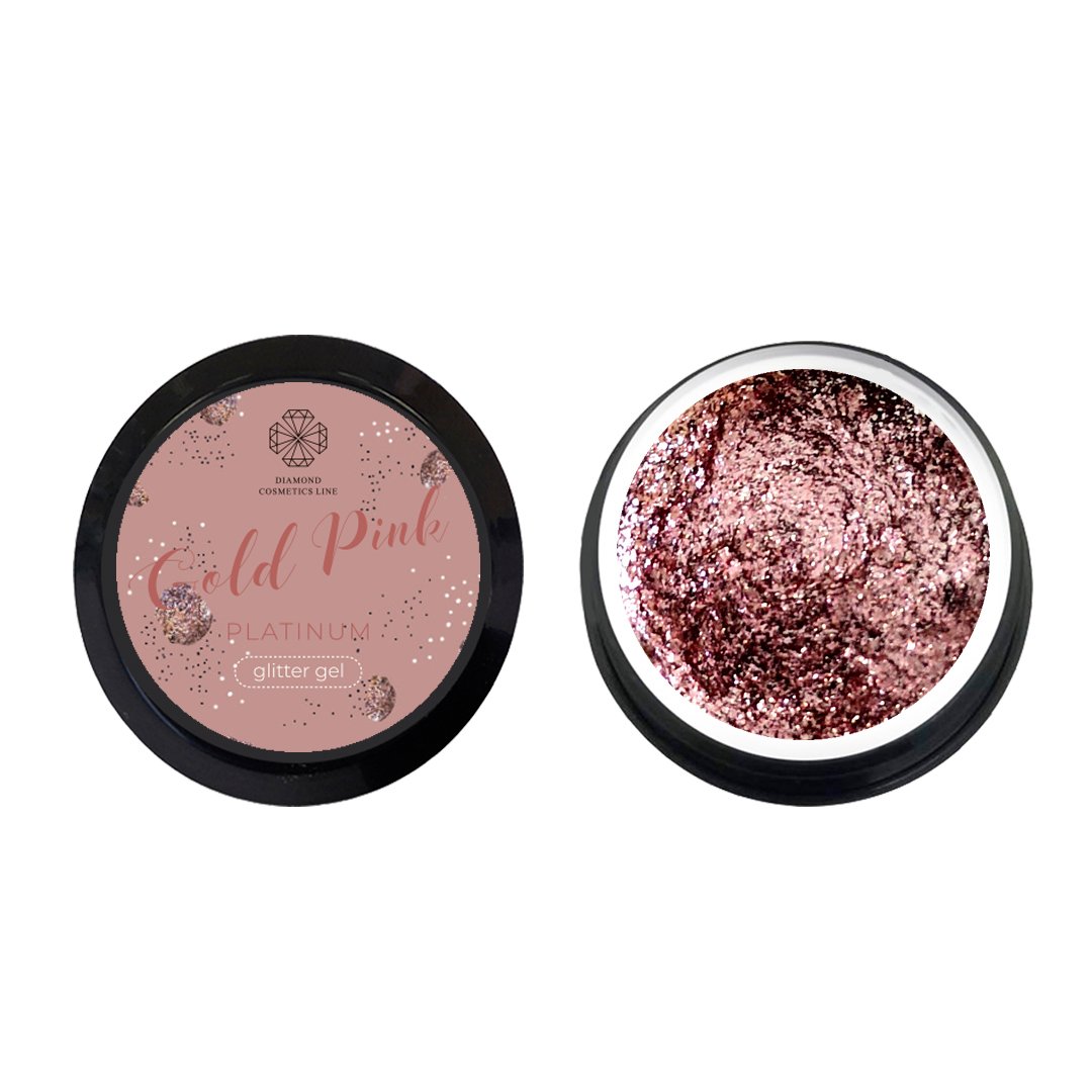 Spīdīgs gēls “Gold pink platinum” 5 ml