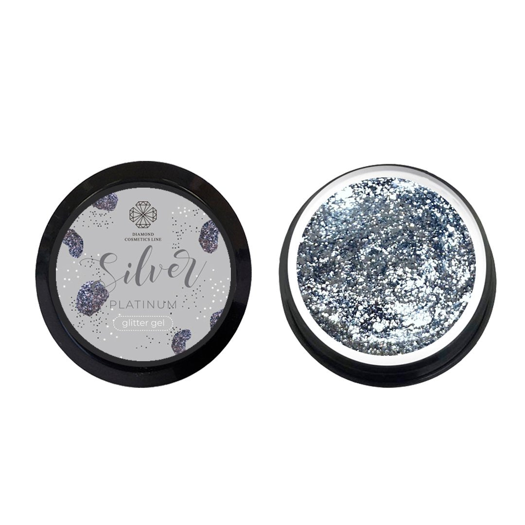 Spīdīgs gēls “Silver platinum” 5 ml