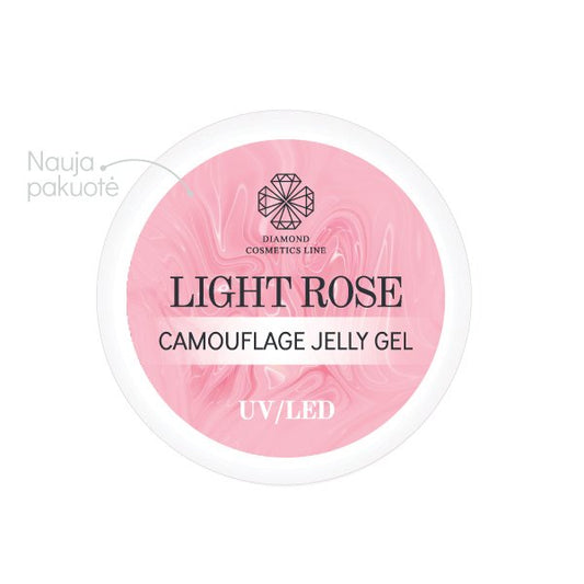 UV / LED LIGHT ROSE Kamuflāžas želejas gēls 30 ml